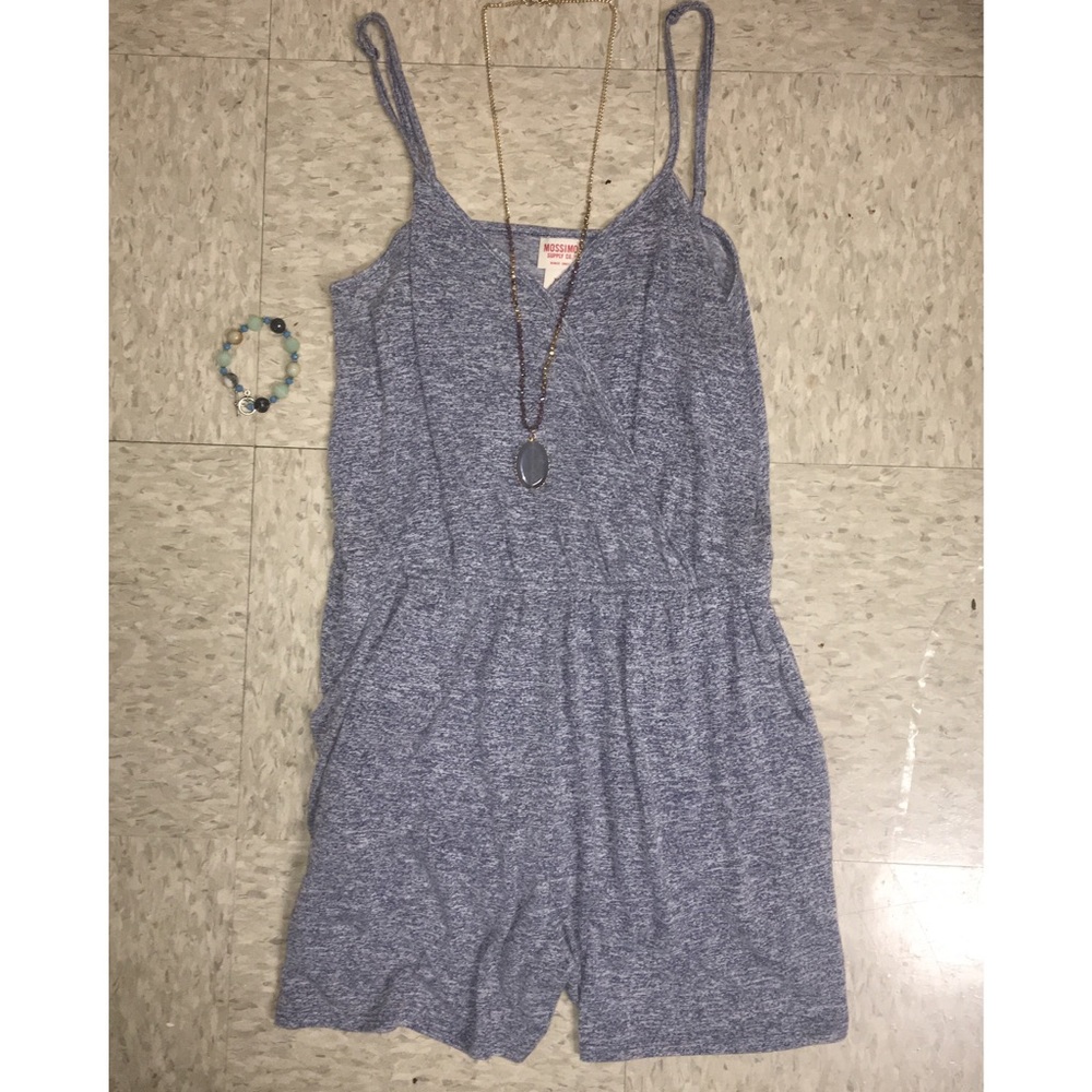 Grey Romper with Pockets